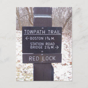 Postal Rótulo Towpath Trail, Parque Nacional del Valle de