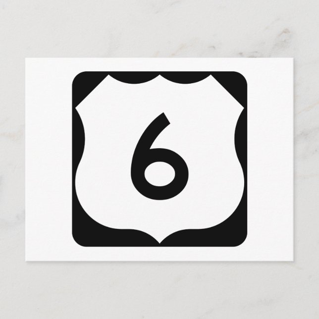 Postal RÓTULO US Route 6 (Anverso)