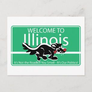 Postal Rótulo vial de Illinois