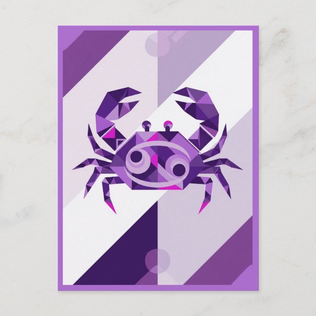 Postal Rótulo Zodiac contra el cáncer (Anverso)