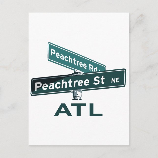 Postal RÓTULOS ATL Peachtree (Anverso)