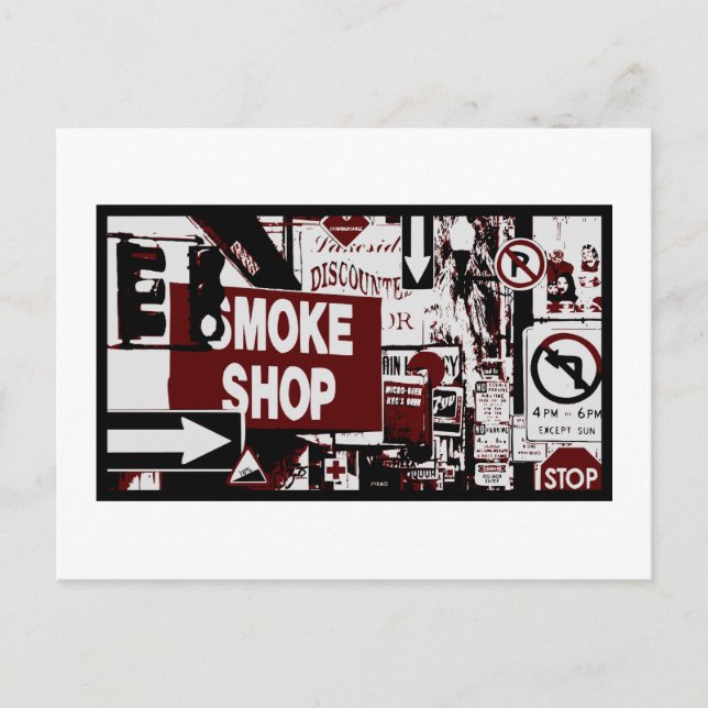 Postal Rótulos callejeros en SF (Anverso)