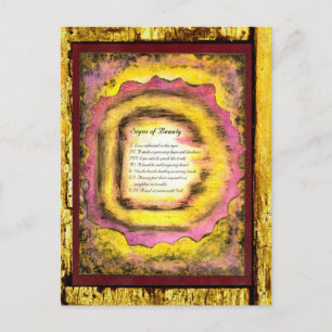 Postal Rótulos de belleza