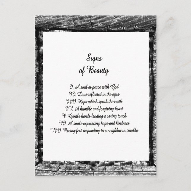 Postal Rótulos de belleza (Anverso)