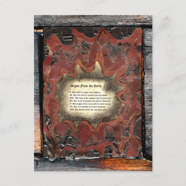 Postal Rótulos de la Tierra (Anverso)