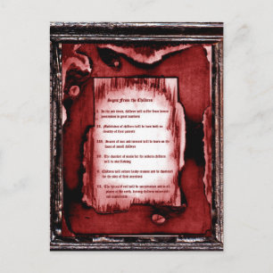 Postal Rótulos De Los Niños