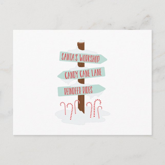 Postal Rótulos del Polo Norte (Anverso)