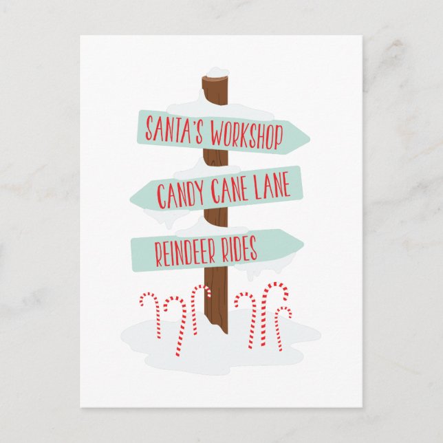 Postal Rótulos del Polo Norte (Anverso)