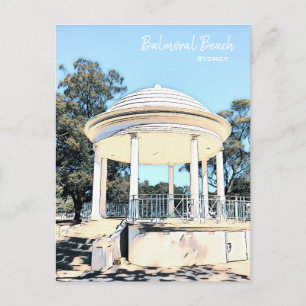 Postal Rotunda blanca de Sydney Balmoral Beach