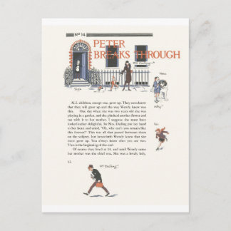Postal Roturas de Peter a través, imagen del vintage de