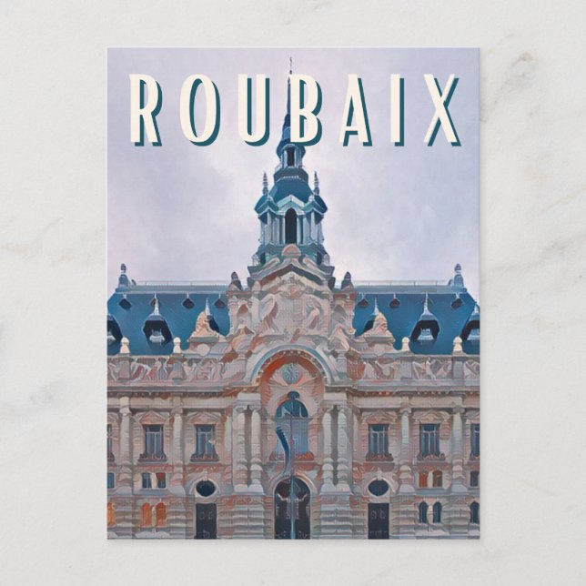 Postal Roubaix Photo Vintage  (Anverso)