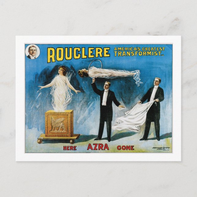 Postal Rouclere ~ El mejor transformador de Estados Unido (Anverso)