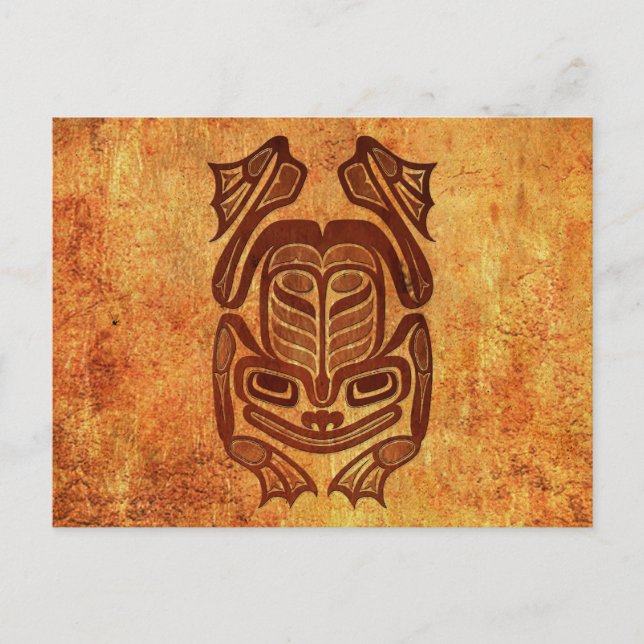 Postal Rough Native Haida Art Frog (Anverso)