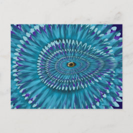 Postal Round Jurassic EYE SEE YOU doodle 