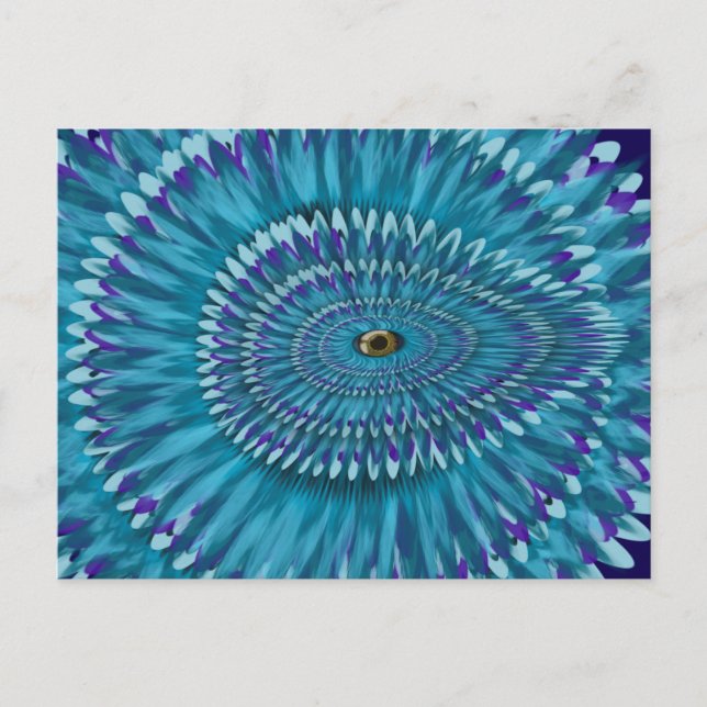 Postal Round Jurassic EYE SEE YOU doodle  (Anverso)