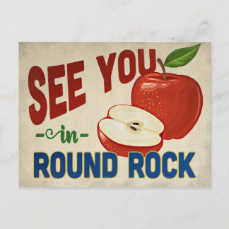 Postal Round Rock Texas Apple - Viajes de cosecha