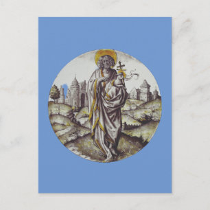 Postal Roundel con San Juan Bautista
