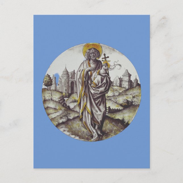 Postal Roundel con San Juan Bautista (Anverso)