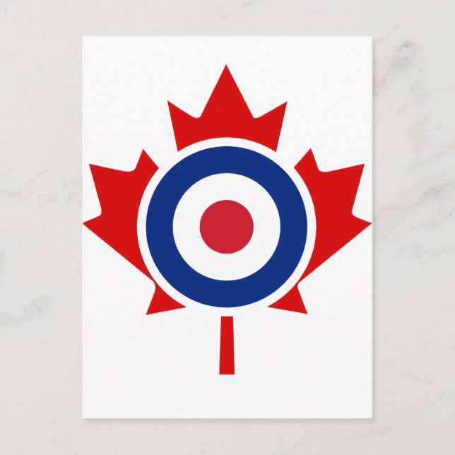 Postal Roundel del objetivo de hockey curvado de Mod Cana (Anverso)