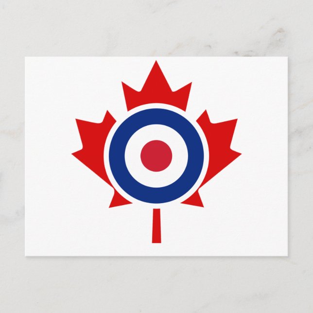 Postal Roundel del objetivo de hockey curvado de Mod Cana (Anverso)