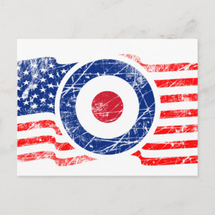 Postal Roundel Mods USA Patinete Objetivo