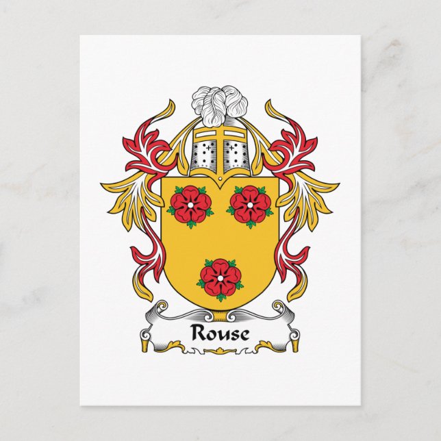 Postal Rouse Family Crest (Anverso)