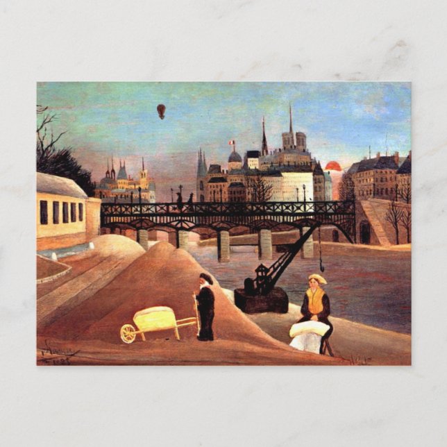 Postal Rousseau - Ile Saint Louis and Notre Dame (Anverso)