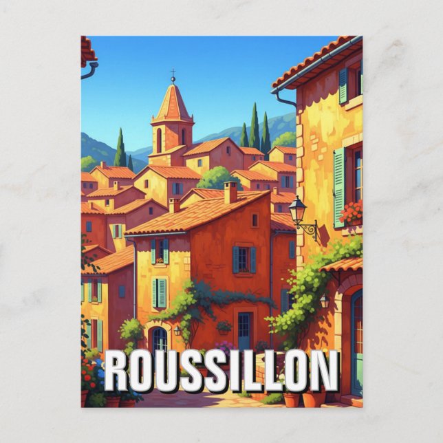 Postal Roussillon France (Anverso)