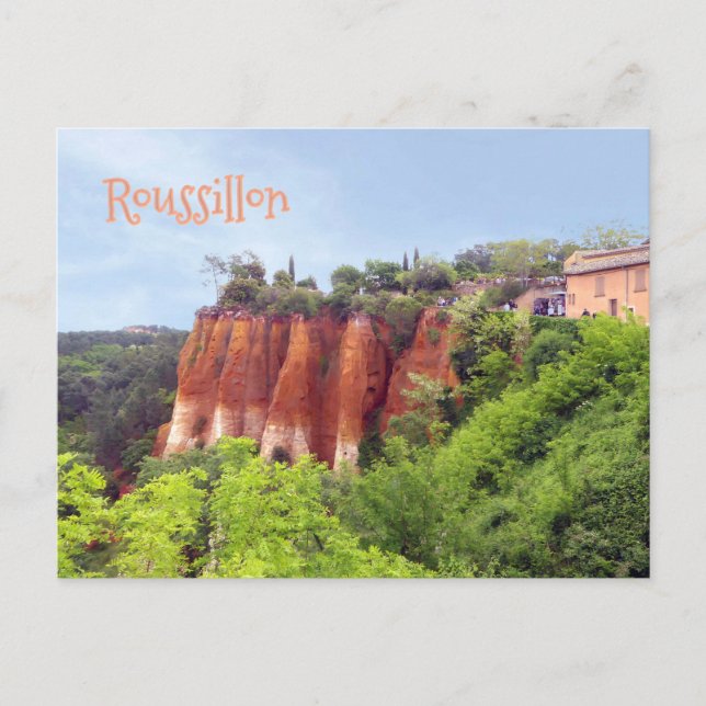 POSTAL ROUSSILLON, FRANCE (Anverso)