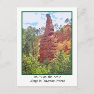 POSTAL ROUSSILLON, PUEBLO DE OCRE, PROVENZA, FRANCIA