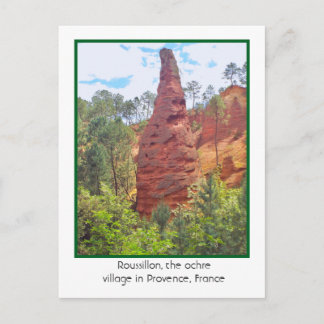 POSTAL ROUSSILLON, PUEBLO DE OCRE, PROVENZA, FRANCIA