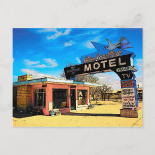 Postal Route 66 Motel Postcard - Personalizado