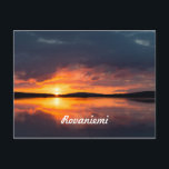 Postal Rovaniemi<br><div class="desc">Hermosa puesta de sol de Laponia en Rovaniemi,  Finlandia.</div>