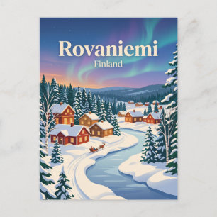 Postal Rovaniemi, Finlandia, invierno