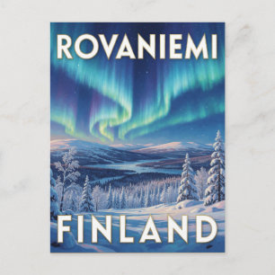 Postal Rovaniemi Finlandia Luces del Norte Viajes Árticos