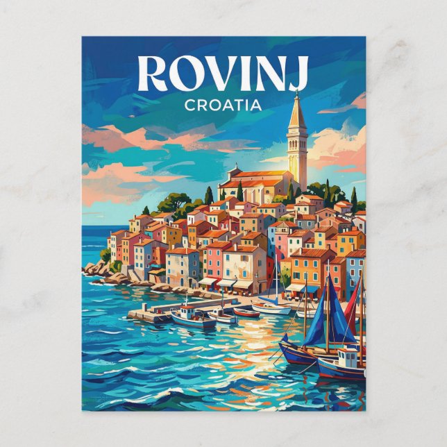 Postal Rovinj Croacia (Anverso)