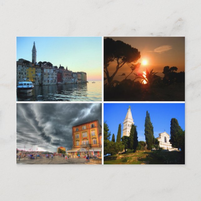 Postal Rovinj, Croacia (Anverso)