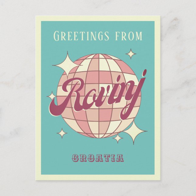 Postal Rovinj Croatia Hrvatska Retro Vintage Postcard (Anverso)
