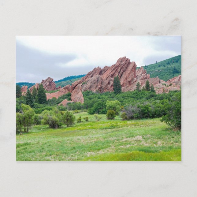 Postal Roxborough Meadows Montañas y Agujas (Anverso)