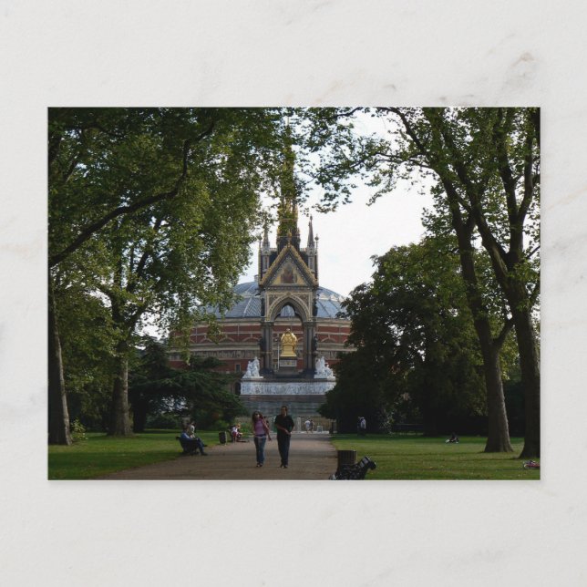 Postal Royal Albert Hall y Prince Albert Memorial (Anverso)