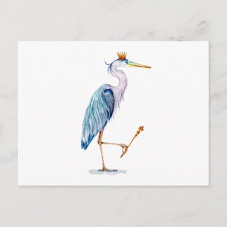 Postal Royal Blue Heron