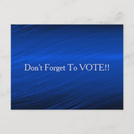 Postal Royal Blue Metallic Graphic Vote Reminder