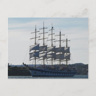 Postal Royal Clipper Under Sail Postcard