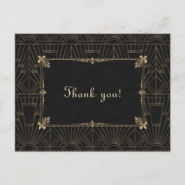 Postal Royal Fleur-de-Lis Art Deco 1920 Boda Gracias