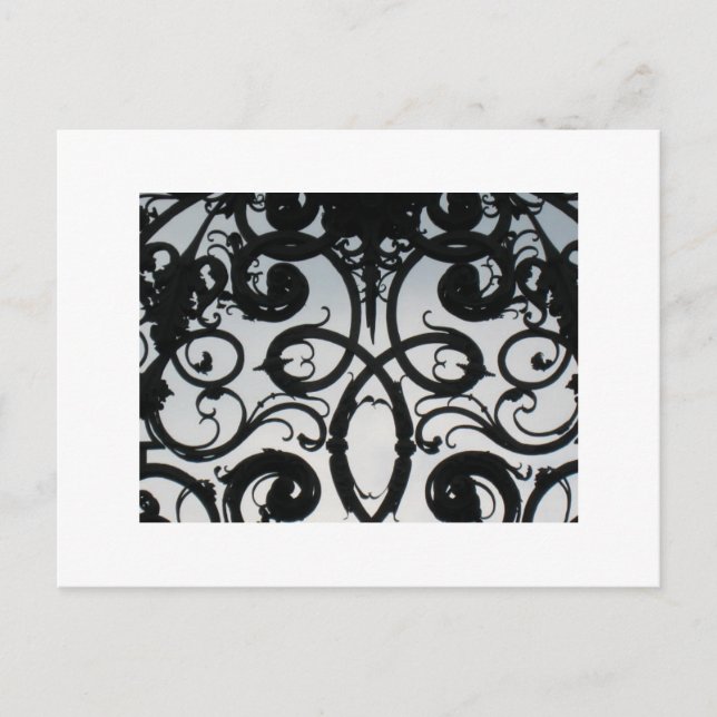 Postal Royal Gate Swirls contra el cielo azul (Anverso)