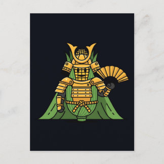Postal Royal Golden Corn Samurai Commander Illustration