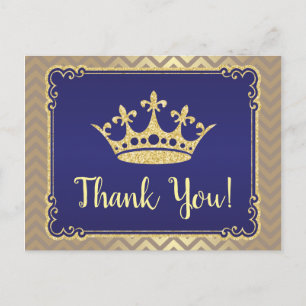 Postal Royal Gracias Baby Shower Gracias Postcard