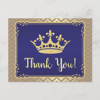 Postal Royal Gracias Baby Shower Gracias Postcard