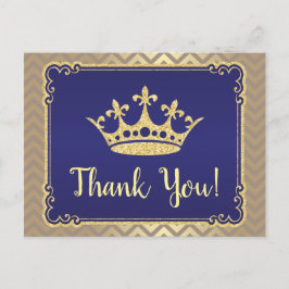 Postal Royal Gracias Baby Shower Gracias Postcard