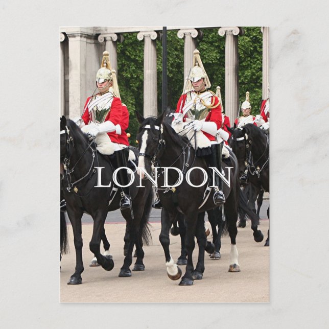 Postal Royal Household Cavalry, Londres (Anverso)